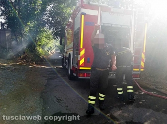 Incendio in strada Signorino