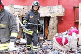 Incendio in strada Valore