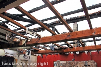 Incendio in strada Valore