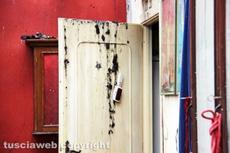 Incendio in strada Valore