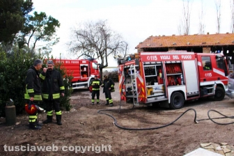 Incendio in strada Valore