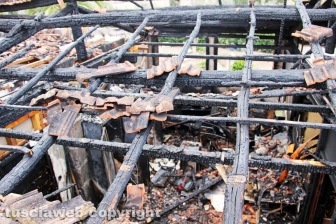 Incendio in strada Valore