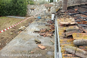Incendio in strada Valore