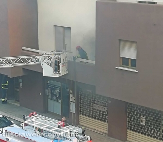 Viterbo – Incendio in un palazzo in via Belluno