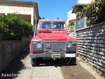 Montefiascone - Incendio in abitazione - I vigili del fuoco