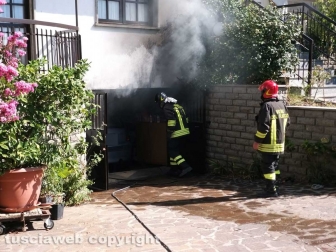 Montefiascone - Incendio in abitazione