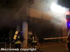 Viterbo - Incendio in via Garbini