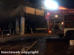 Viterbo - Incendio in via Garbini
