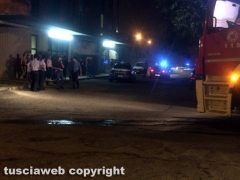 Viterbo - Incendio in via Garbini