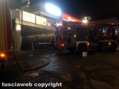 Viterbo - Incendio in via Garbini