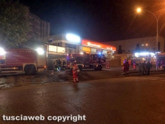 Viterbo - Incendio in via Garbini