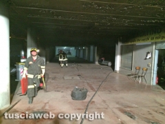 Viterbo - Incendio in via Garbini