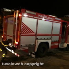 Viterbo - Incendio in via Garbini