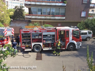 Incendio in via Garbini - Foto di Lietta Granato