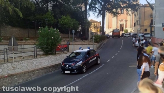 Giove - Incendio nel centro abitato - I carabinieri