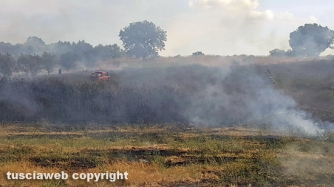 Incendio sulla Barbaranese