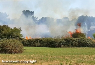 Incendio sulla Barbaranese
