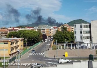 Incendio sulla Palanzana