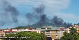 Incendio sulla Palanzana