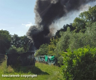 Incendio sulla Palanzana