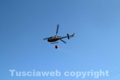 Incendio a ridosso dell\'ospedale