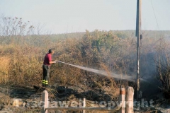 Incendio a ridosso dell\'ospedale