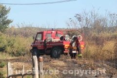 Incendio a ridosso dell\'ospedale