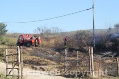 Incendio a ridosso dell\'ospedale