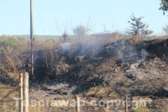 Incendio a ridosso dell\'ospedale