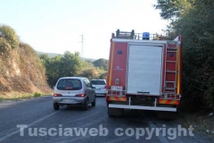 Incendio a ridosso dell\'ospedale