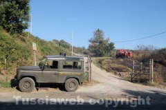 Incendio a ridosso dell\'ospedale