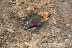 Incendio a ridosso dell\'ospedale