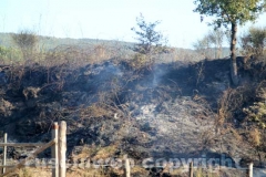 Incendio a ridosso dell\'ospedale