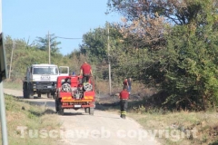 Incendio a ridosso dell\'ospedale