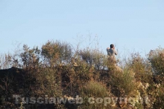 Incendio a ridosso dell\'ospedale