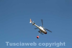 Incendio a ridosso dell\'ospedale