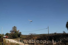 Incendio a ridosso dell\'ospedale