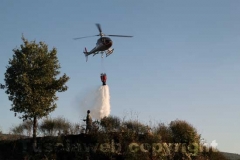 Incendio a ridosso dell\'ospedale