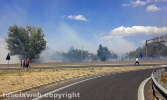 Incendio sulla Superstrada