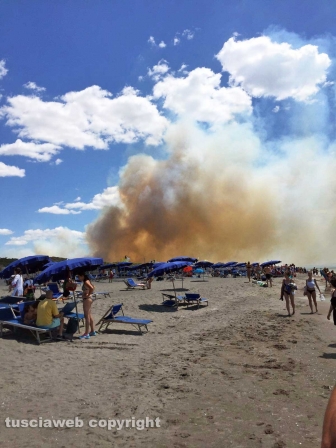 Incendio a Capalbio
