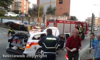 Viterbo - Incidente in via Diaz