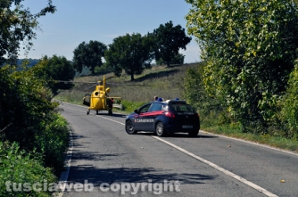 Incidente mortale sulla Flaminia  - Foto Daniele Camilli