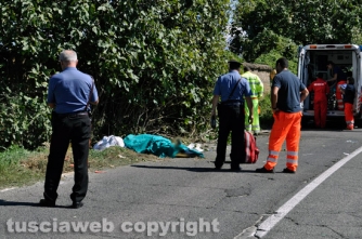 Incidente mortale sulla Flaminia - Foto Daniele Camilli