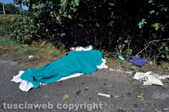 Incidente mortale sulla Flaminia - Foto Daniele Camilli