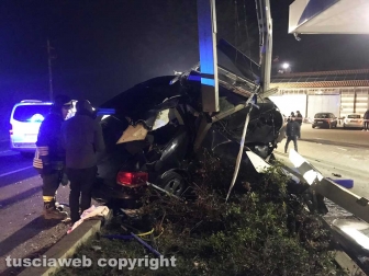 Viterbo - Incidente mortale sulla Sammartinese