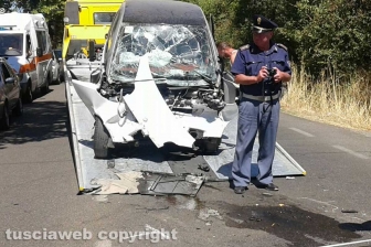 Incidente stradale sulla Cassia sud