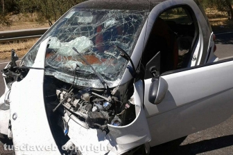 Incidente stradale sulla Cassia sud