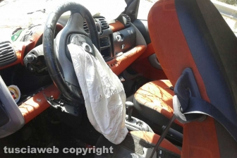 Incidente stradale sulla Cassia sud