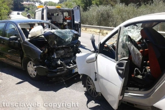 Incidente stradale sulla Cassia sud