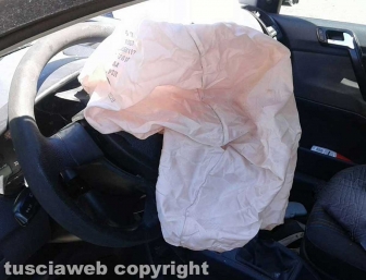 Incidente stradale sulla Cassia sud